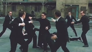The Matrix but different fight scene using AI