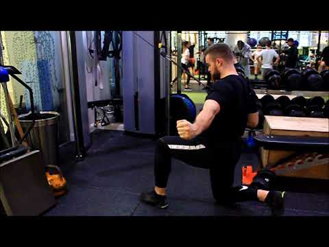 Half Kneeling Single Arm High Cable Row