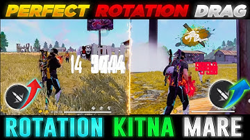 Rotation Drag In Free Fire 🔥| Raistar Rotation Drag | Drag Heat Short Trick | Drag Kaise Mare [2021]