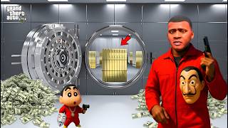 Shinchan & Franklin Become Bank Robbers in GTA 5 (Money Heist)