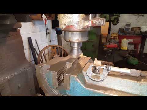 Manual milling on a Bridgeport. Easy tool copy.