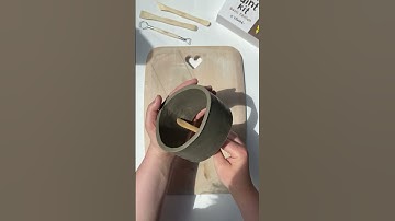 Simple Slab Idea (you could totally make this!) #diy #claycrafts #craftidea #art #potteryclay #clay