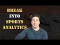 How YOU Can Land a Sports Analytics Job