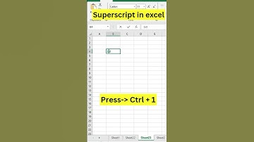 Superscript in Excel Made Simple!
