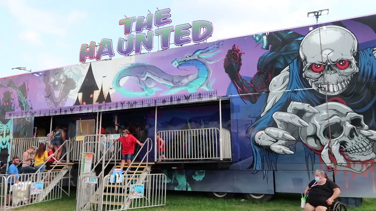 The Haunted Full Dark Ride POV Florida State Fair