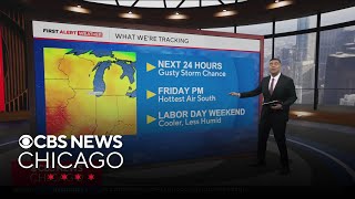 Chicago weather Scattered showers isolated strong storms possible