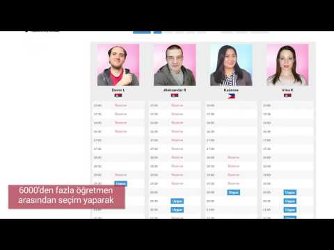 turkis registration - video from Engoo