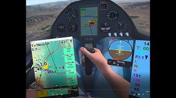 Virtual Reality Condor 2 Gliding Simulator. LK8000 + CoTASA pinned and controlled in the VR Cockpit