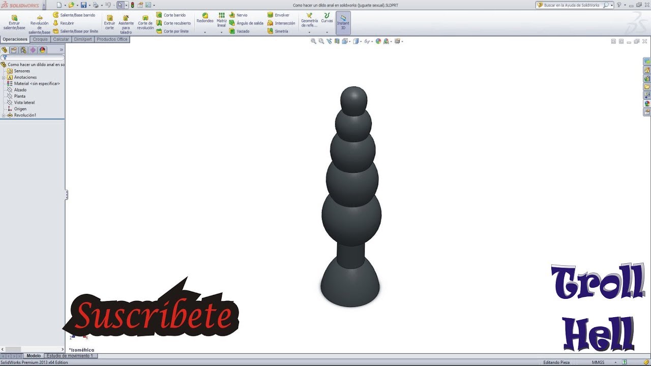 Como hacer un dildo anal en solidworks (juguete sexual) #1 foto foto