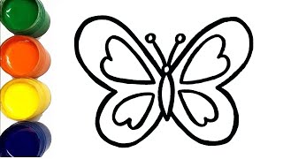Сурет салу көбелек / How to Draw butterfly / Вolajon uchun kelebek rasm chizishn