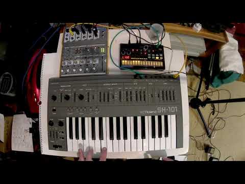 Roland SH 101 + Volca Beats modded (test)
