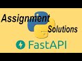 FastAPI Assignment Solution with string, Variable, List, Directory Part-6 #python #pythonprogramming