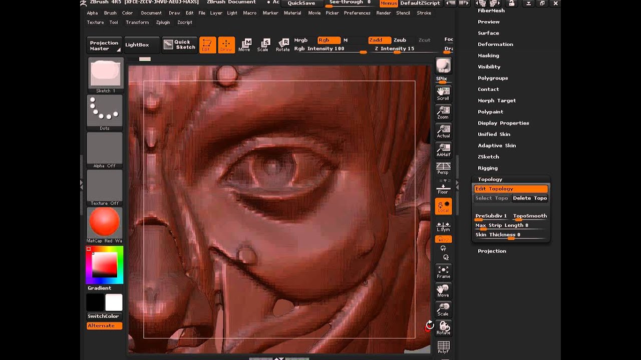 fix typology zbrush