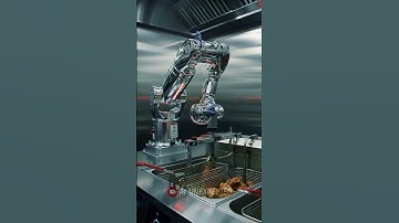 Robot Chef Cooking Fried Chicken Will Change Fast Food Forever 🤖🍗 #FriedChicken #Robot #FutureTech