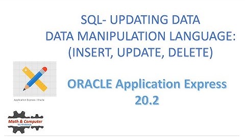 SQL TUTORIAL - DML STATEMENTS  (INSERT, UPDATE, DELETE)