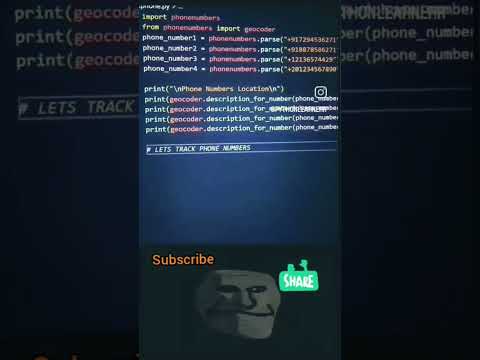 How To Track Location using Python Code's || #viralshorts #viral #post #python #coding #location#css