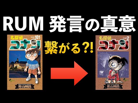 2巻に隠された伏線発見？RUM 発言の真意は？宮野明美 灰原哀 黒の組織[コナン考察]