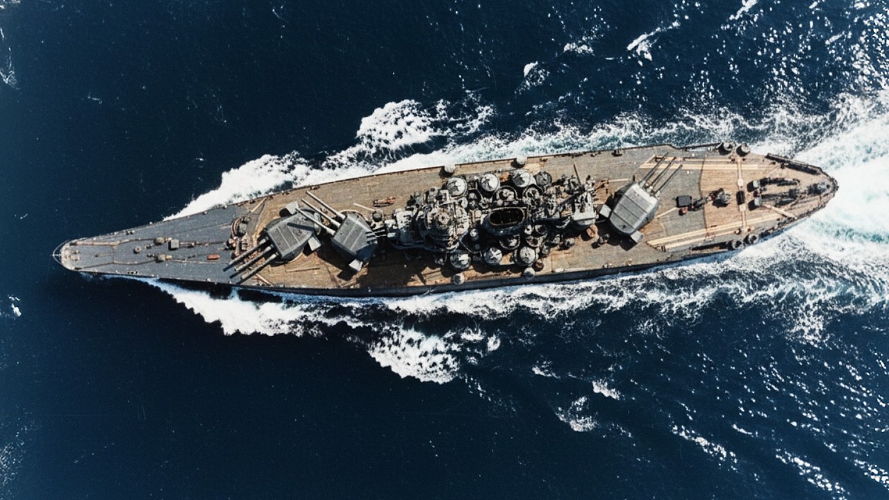 The Battleship that Became a Gun Battery