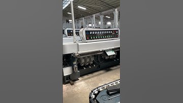 Glass edge grinding machine, glass polishing machine #glassmachines #glassedging #glassedgingmachine
