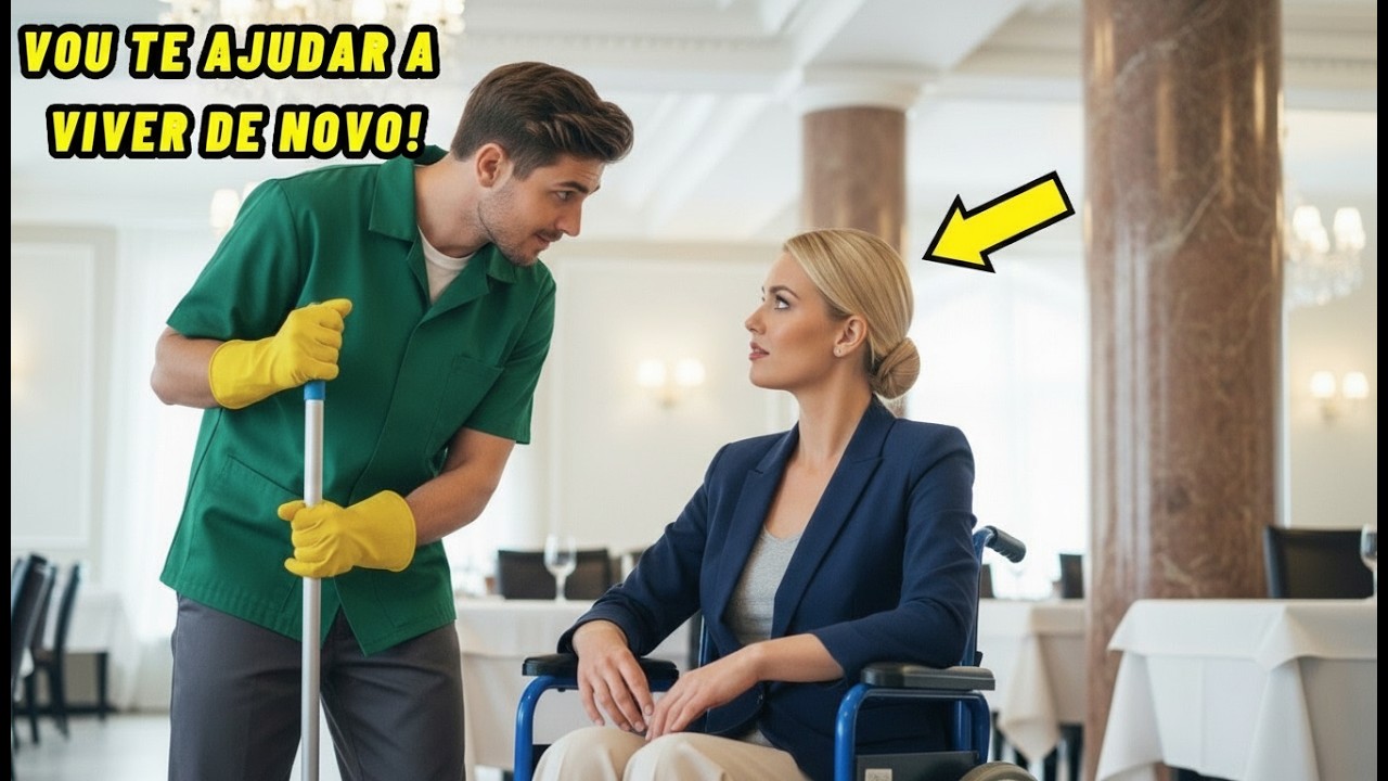O Faxineiro Prometeu À Milionária Em Cadeira De Rodas Que Ajudaria Ela A Recomeçar… E A Reação Dela