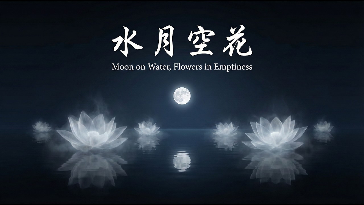 【禪意歌曲】水月空花 - 放下執念的靜心女聲 | Moon on Water, Flowers in Emptiness | 療癒、冥想、茶禪