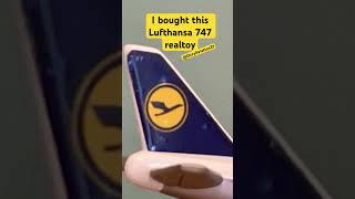 Super rare realtoy Lufthansa 747😮😮🥹🥳🔥✈️ #aviation #airplane #funny #airport