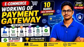 Working of Payment Gateway | 10 Marks Most Important Question | Degree 2nd Sem New Syllabus 2026