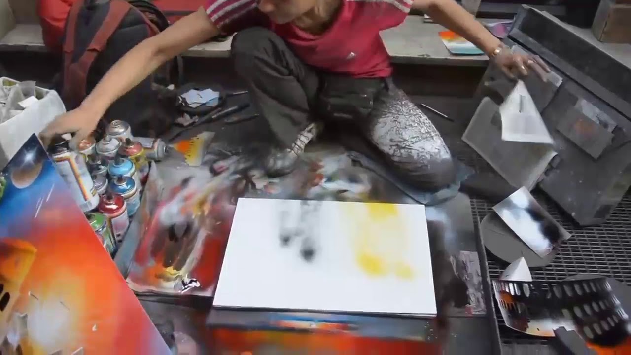 Spray painting at new york YouTube