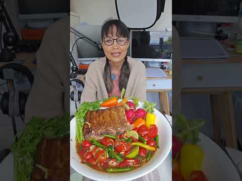 Highlight 1:58:30 – 2:03:30 from Zucchini spicy Thai salads "ซั่วซูคินี่ซี่โครงหมูอบ" 🥰😋 #yummyfood