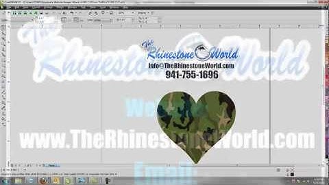 Creating A Power Clip In Corel Draw For A Rhinestone Design