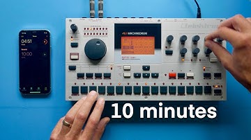 10 MINUTE BEAT-WORKOUT with the ELEKTRON MACHINEDRUM // P-I SYNTH