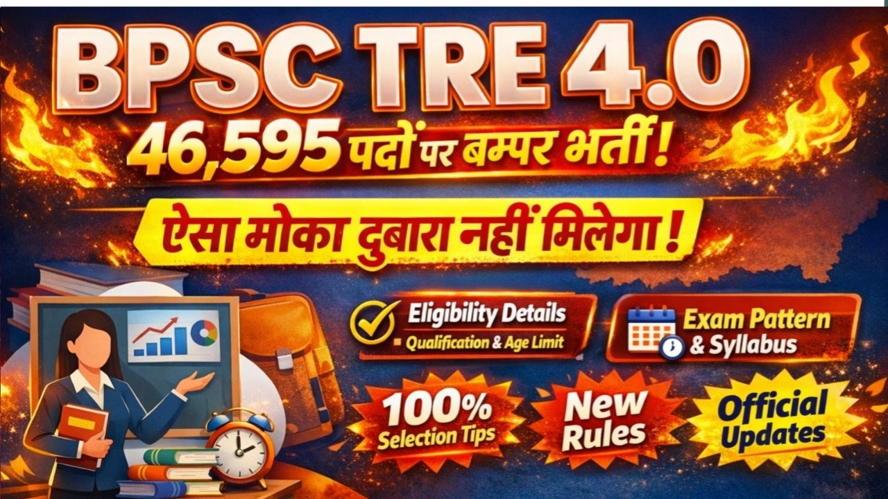 BPSC TRE 4.0 Notification 2026 Out? 🔥| शिक्षक भर्ती की पूरी जानकारी एक वीडियो में