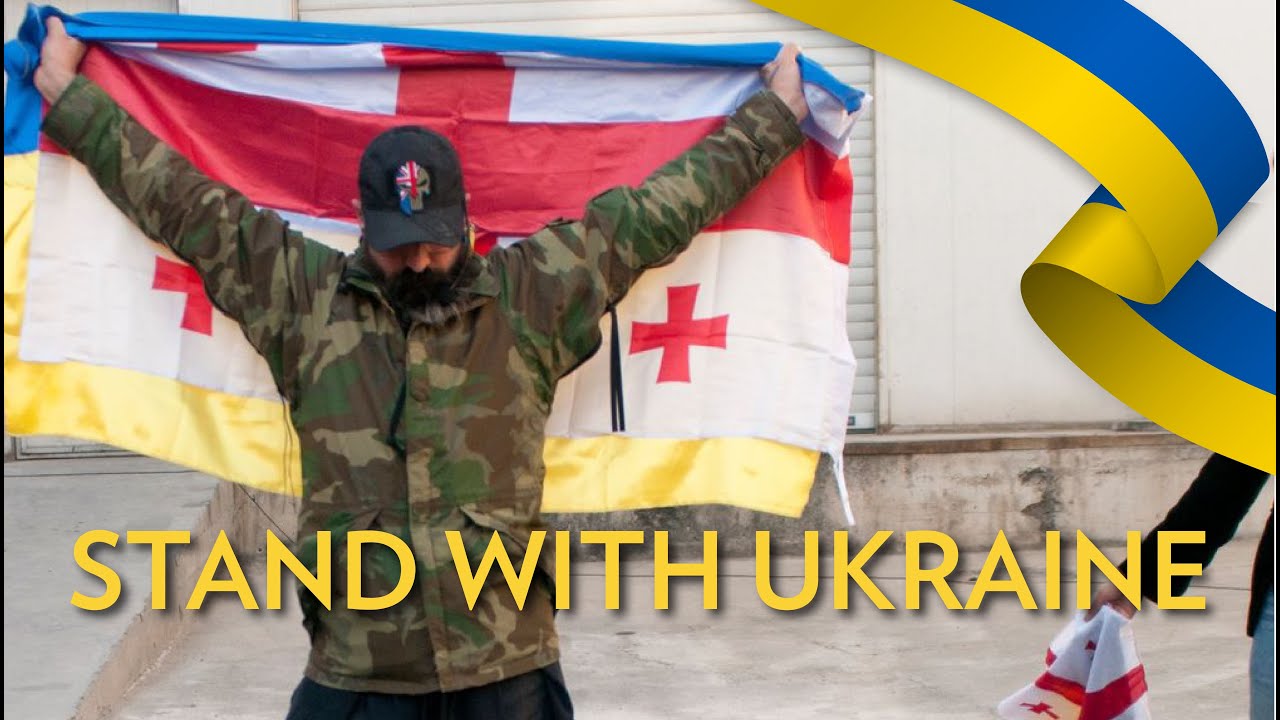 Support for Ukraine - Georgian performance | ой у лузі червона калина | Oy u luzi chervona kalyna