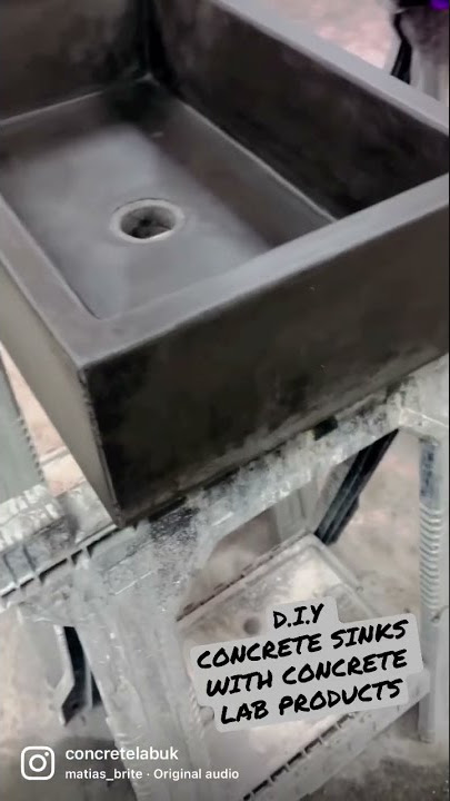 Make your own concrete sink with our Concrete Lab products and full online support ⚒️💥