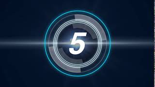Futuristic Countdown Timer | Copyright Free Footage