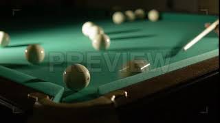 Playing Russian Billiard Stock Video screenshot 4