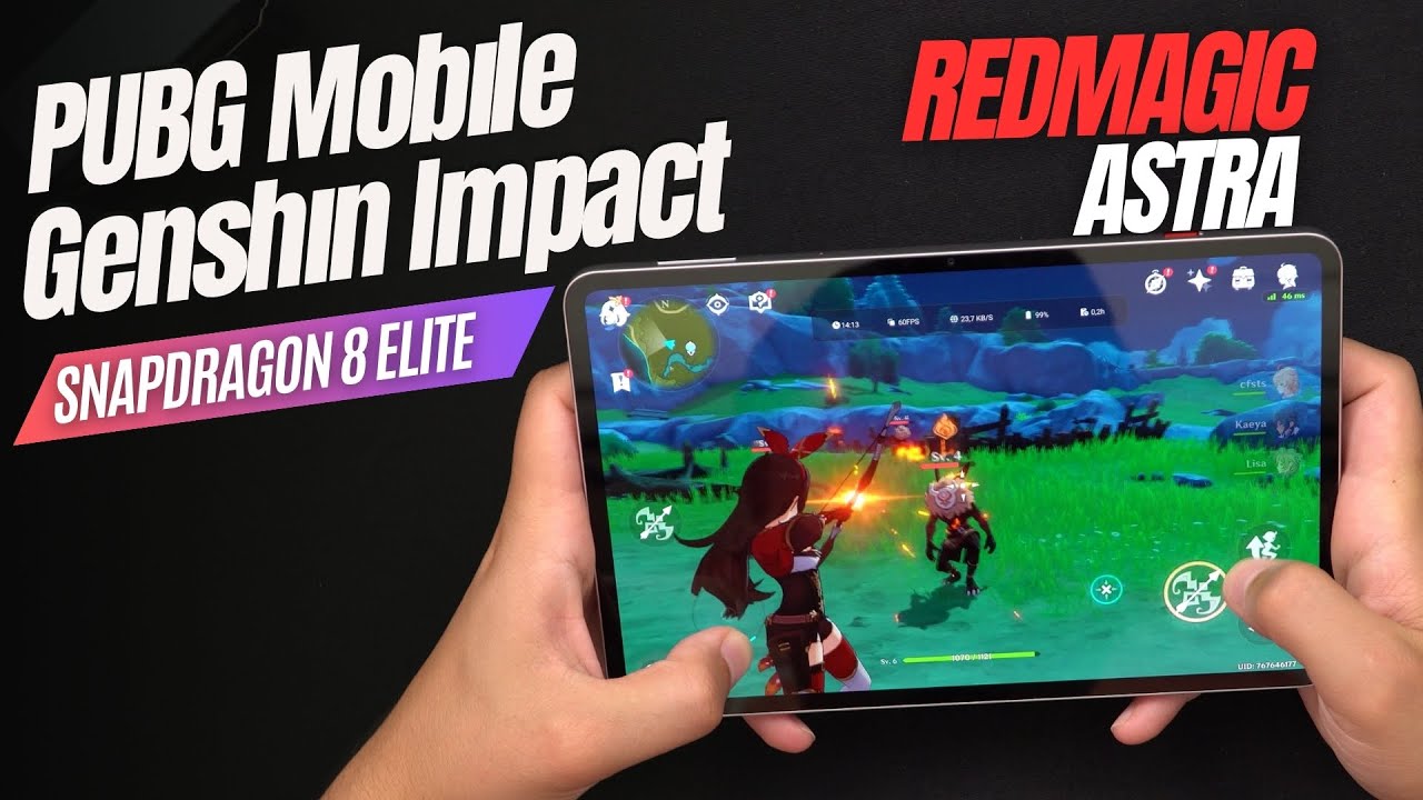 REDMAGIC Astra Gaming Tablet PUBG Mobile ve Genshin Impact Oyun Testi | Snapdragon 8 Elite