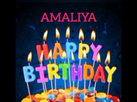 Amaliya Name Happy Birthday to you Video Song Happy Birthday Song with names