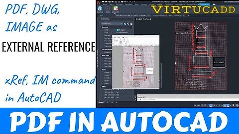 AC06 Attach pdf as an External Reference in AutoCAD | VIRTUCADD #autocad #autocadtips