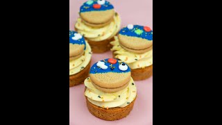 🎃🎃🎃 Easy Oreo-Deko für Halloween-Cupcakes 🎃🎃🎃 | Jessys Küchenkunst | #shorts