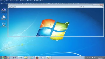 How to Pin a Folder or File to a Taskbar Icon in Windows 7