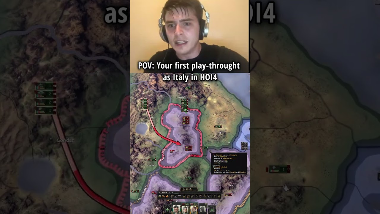 Your first play as Italy in HOI4