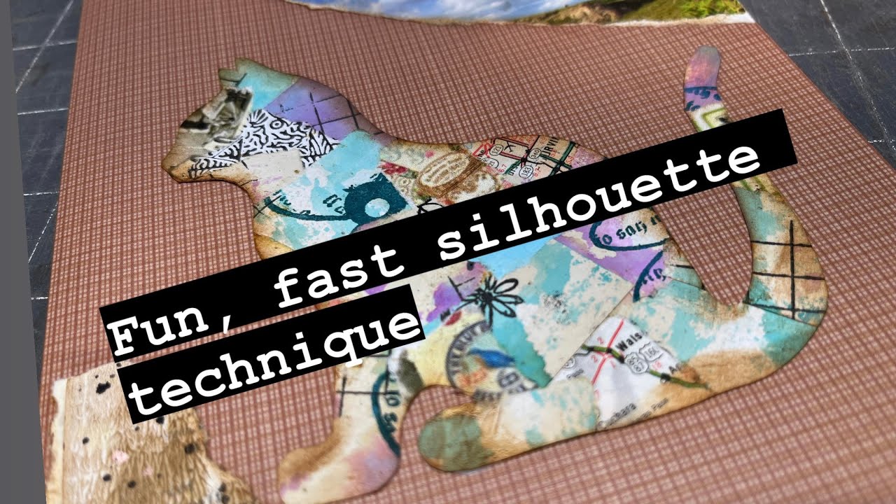 Easy COLLAGED SILHOUETTES that really pop! ~ 