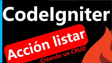 Creando nuestro CRUD: acción para el listado CodeIgniter 3 🔥 #10