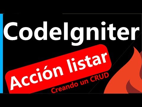 Creando nuestro CRUD: acción para el listado CodeIgniter 3 🔥 #10