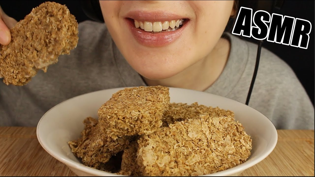 ASMR  EXTREME CRUNCHY WEETABIX CEREAL + VANILLA MILK MUKBANG EATING SOUNDS No Talking 먹방 Kasmia ASMR