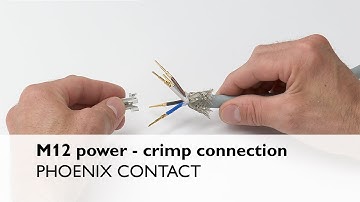 Shielded M12 power connectors with crimp connection - Hardware tutorial of assembly