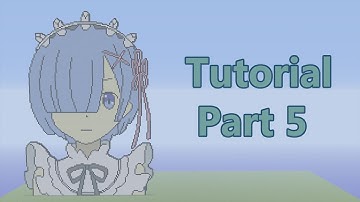 Minecraft | Rem Pixel Art Tutorial Part 5 (Re:Zero)