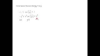 The Squeeze Theorem - Problem 3