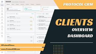 ProtocolCRM - Clients Overview Dashboard Update
